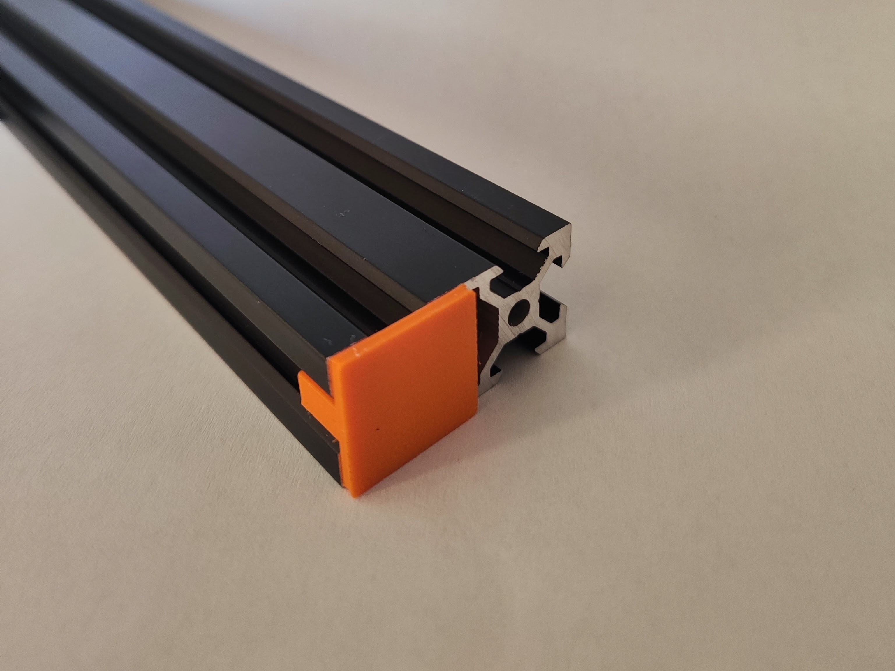 V-Slot 2020 Open-Side End Cap (3-Slot Fit)