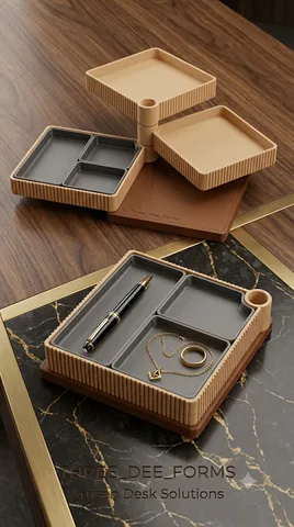 Modular Rotating Desk Organizer