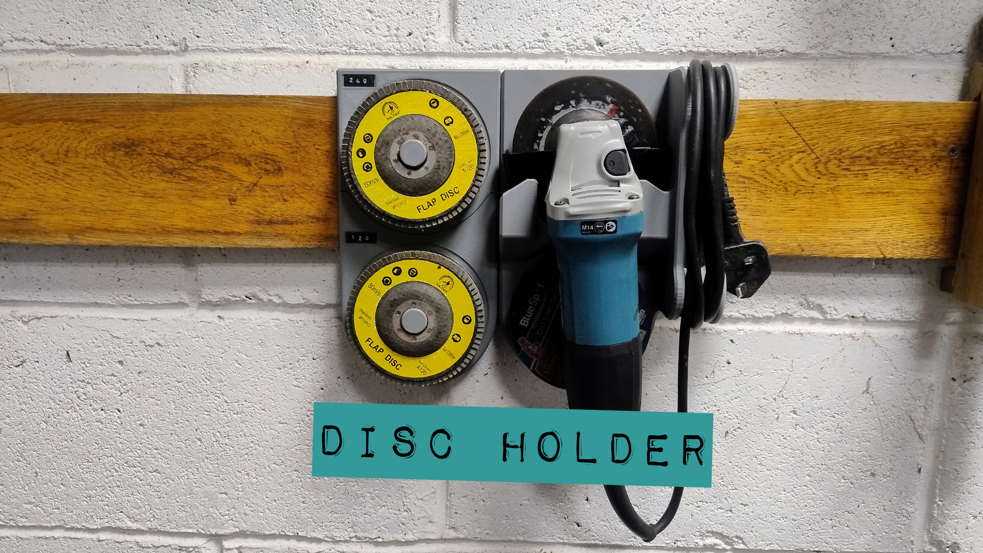 Grinder Disc Storage for French Cleat