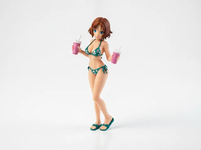Lady With Drinks Figurine Female Figure 3D Printable
