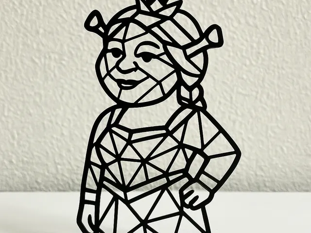 Geometric ogre keychain | Geometrická zlobryně – přívěsek