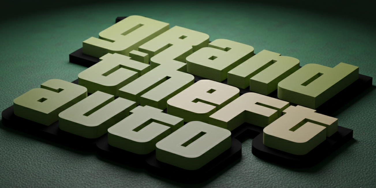 GTA Logo Keychain – Grand Theft Auto Fan Art (3D Printable STL)