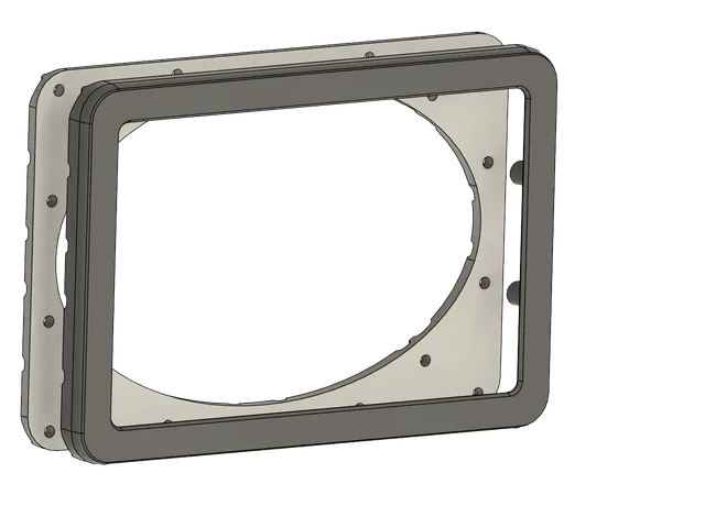 Modified outer trim and jig for polk 2800 apache grill assembly.