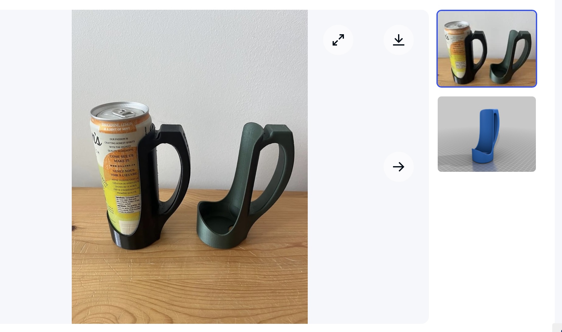 Slim can holder