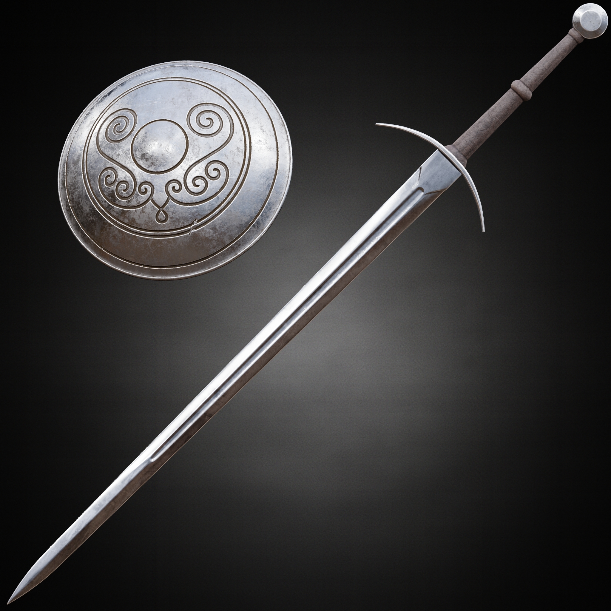 VARGRAM THE RAGING WOLF SWORD AND SHIELD life size cosplay pack - Elden Ring Fan Art