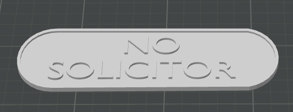 Basic no solicitors sign — miniatura 2