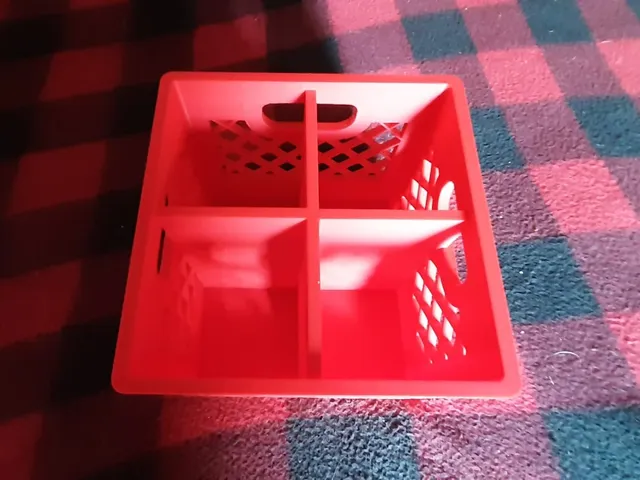 Milk Crate Solid Bottom Cutlery Holder
