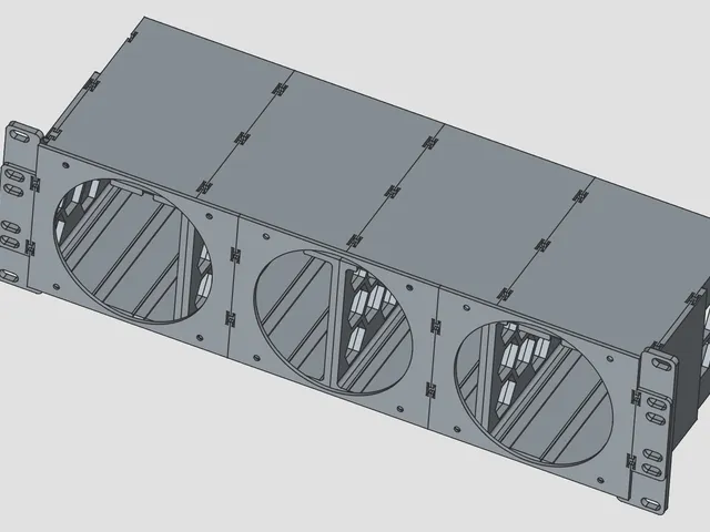 3HE 12x HDD Rack shelf with Fans / 12x Festplattenrack mit Lüfter