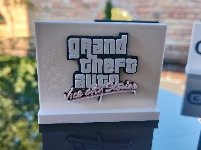 GTA Vice City Stories Logo with Display Stand