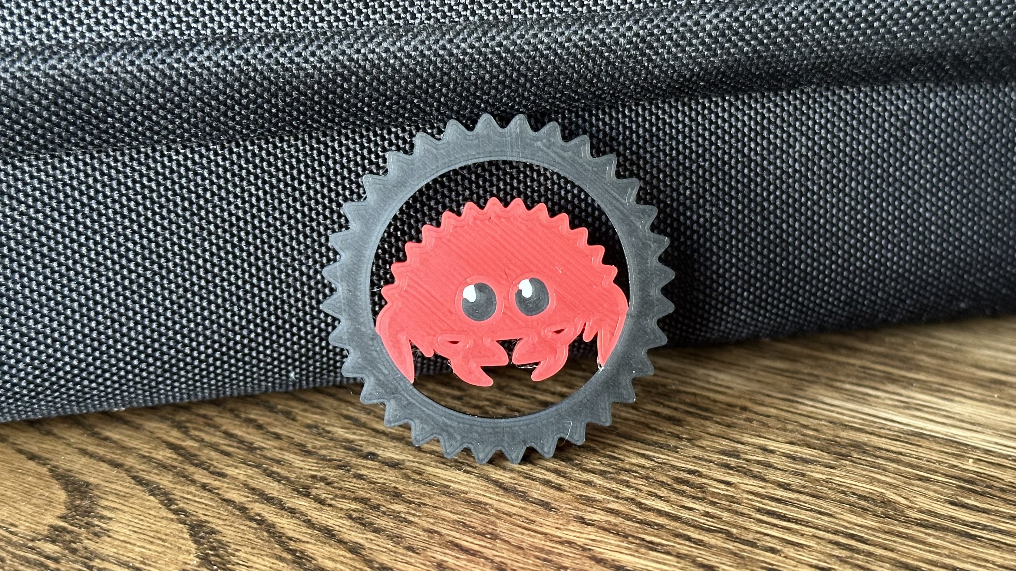 Rust Ferris Extruder Rotation Visualizer