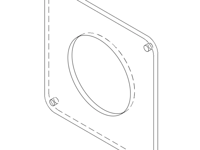 Lens Board for Busch Pressman C 2x3 - No Hole / Compur 0 Hole