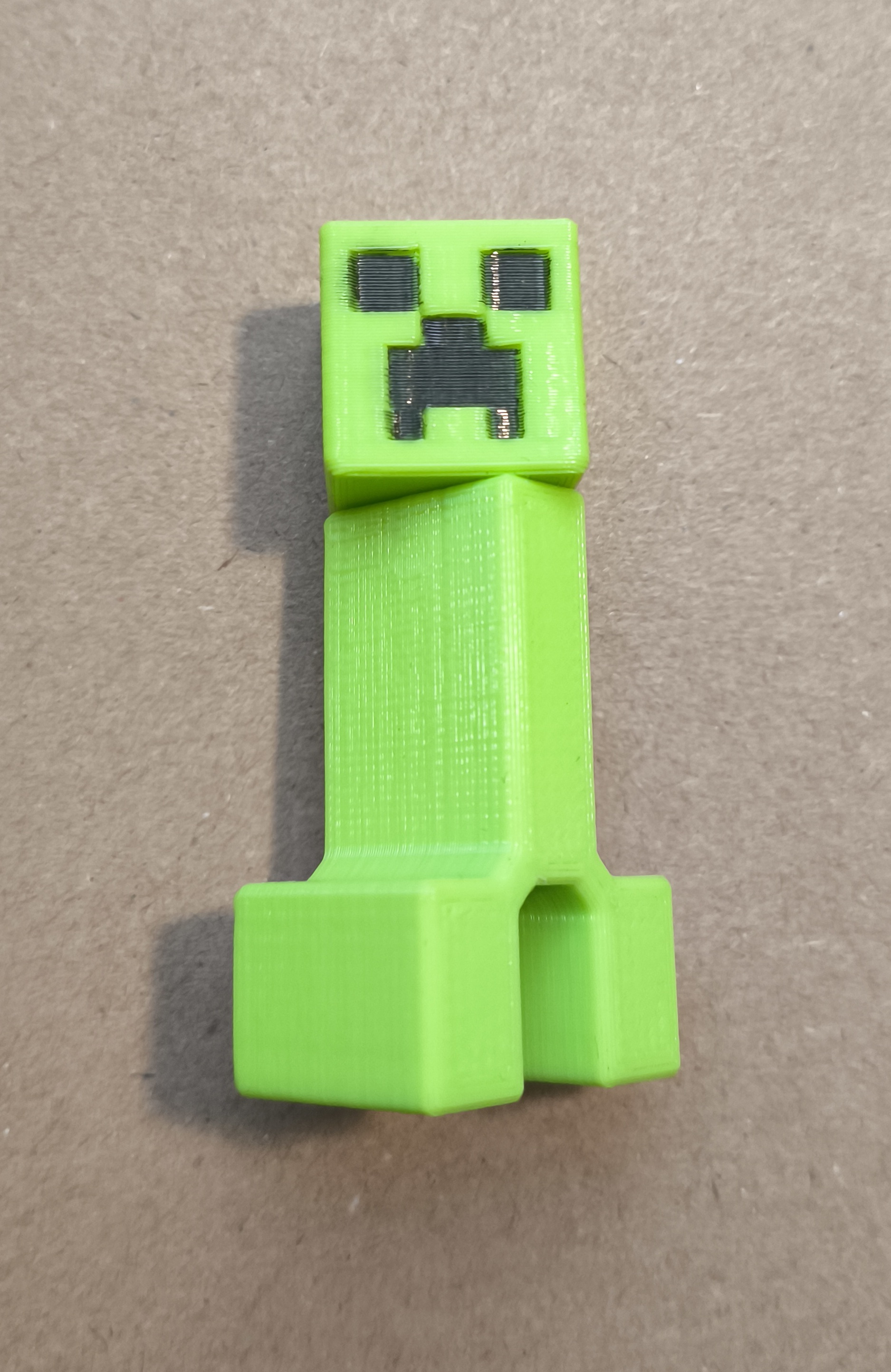 Creeper assembled with pins