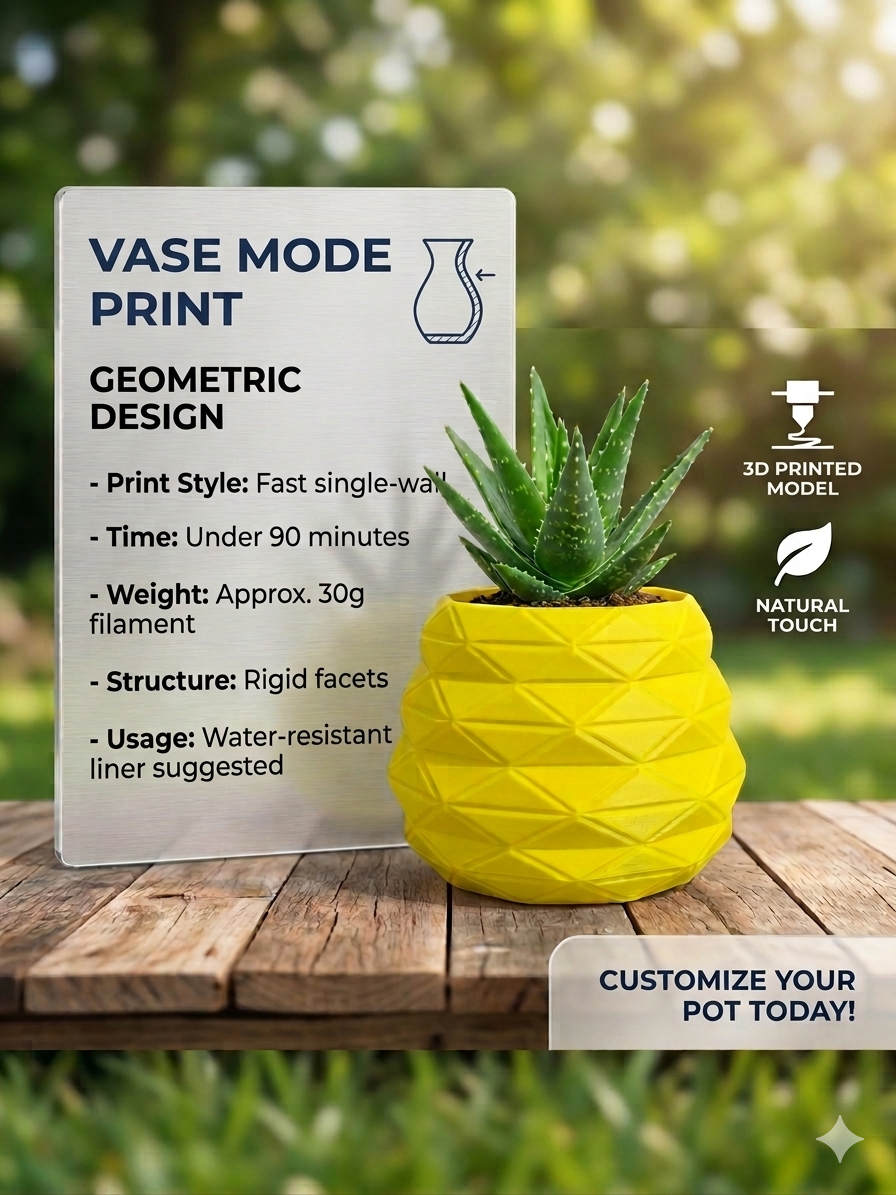 Plant pot #001 - Vase mode print - original
