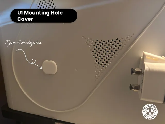 Snapmaker U1 Mounting Hole Cover for Spool Holders