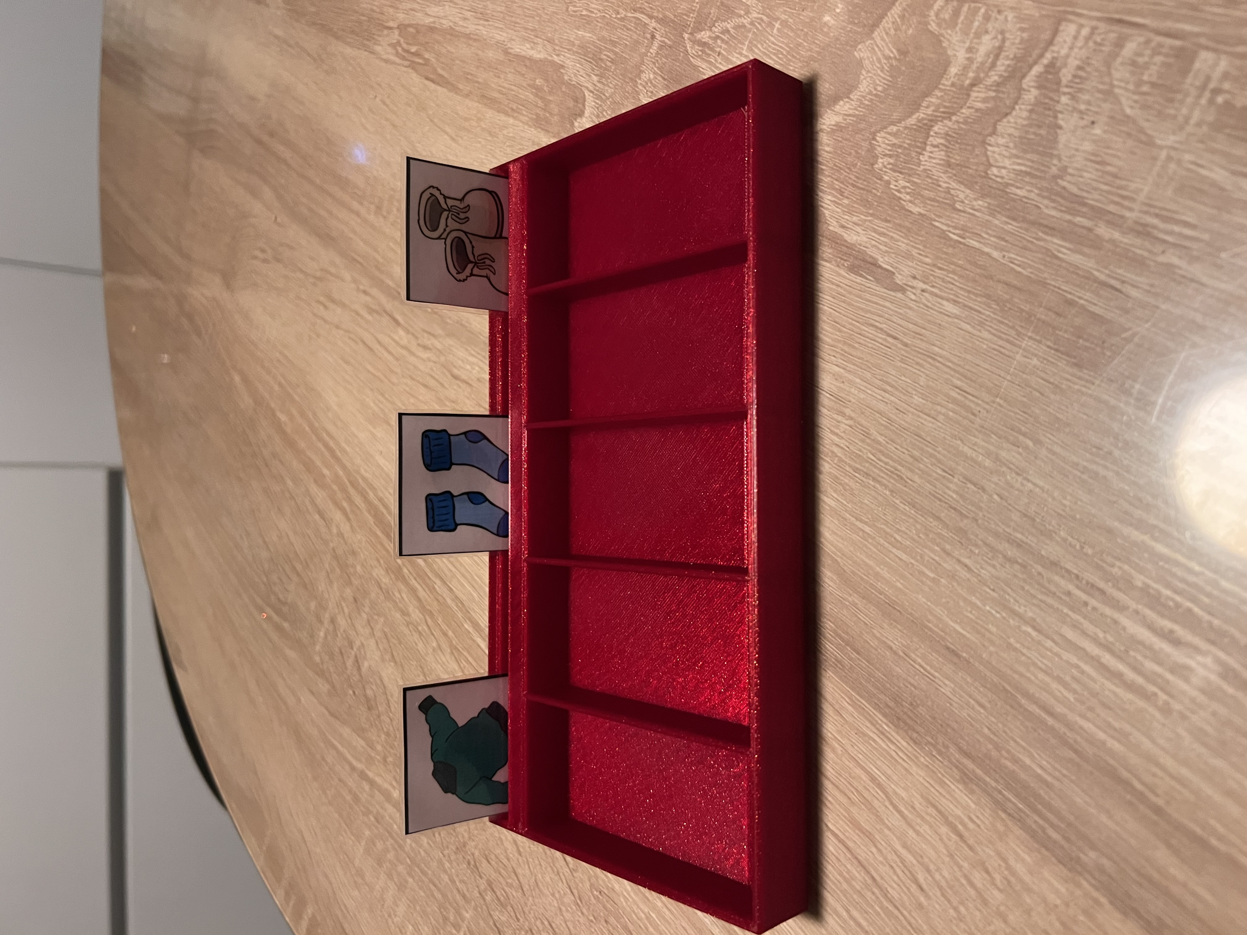 Sorting Tray with Card Holder (Parametric)
