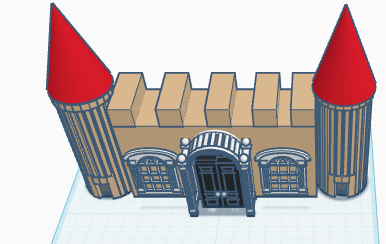 a castle diaroma