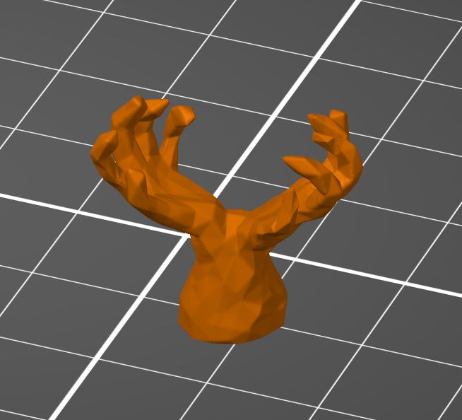Chiral Crystal Hand Plant - Expansion for Clash for Eternia 3D Nature Set 3D model