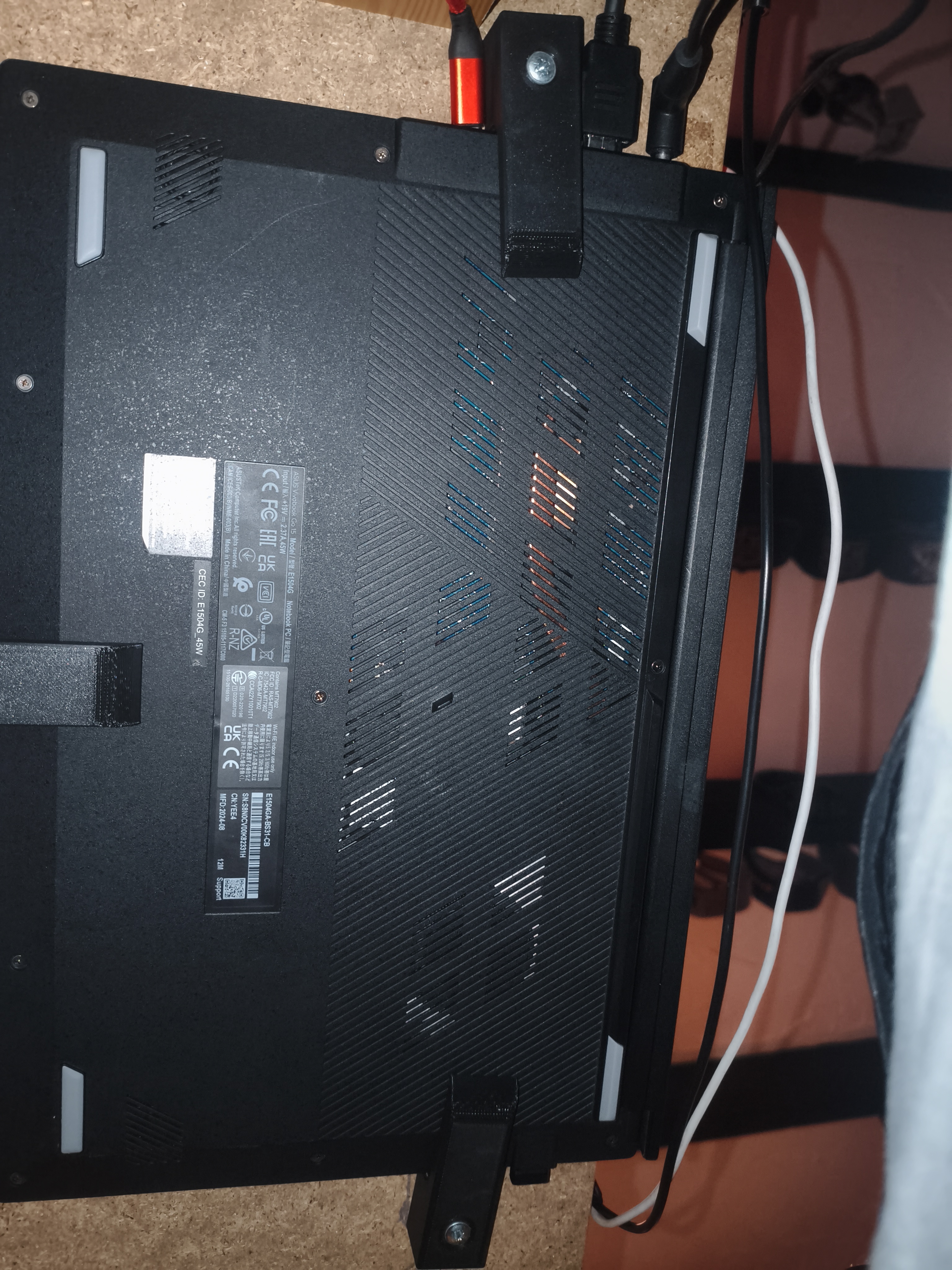 Under-desk Laptop Storage