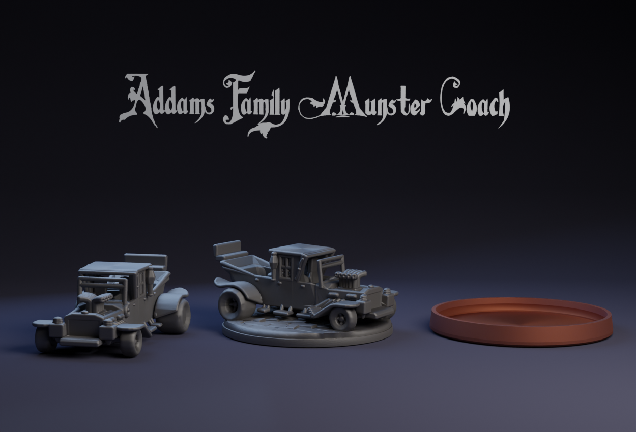 Addams Family Munster Coach : Crash Derby Cars