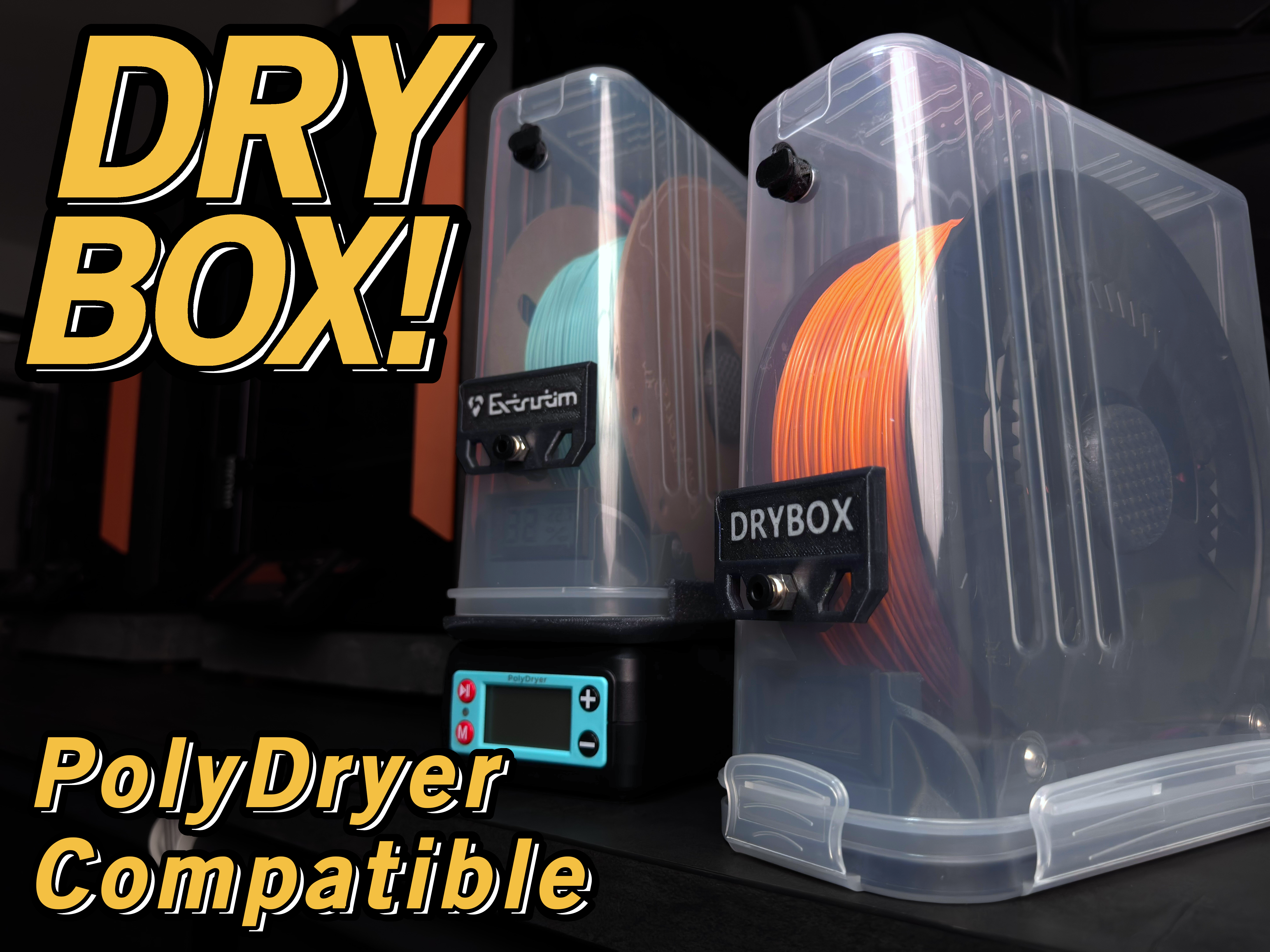 Drybox | Cheap Filament Storage Box | Polydryer Compatible Dry Box