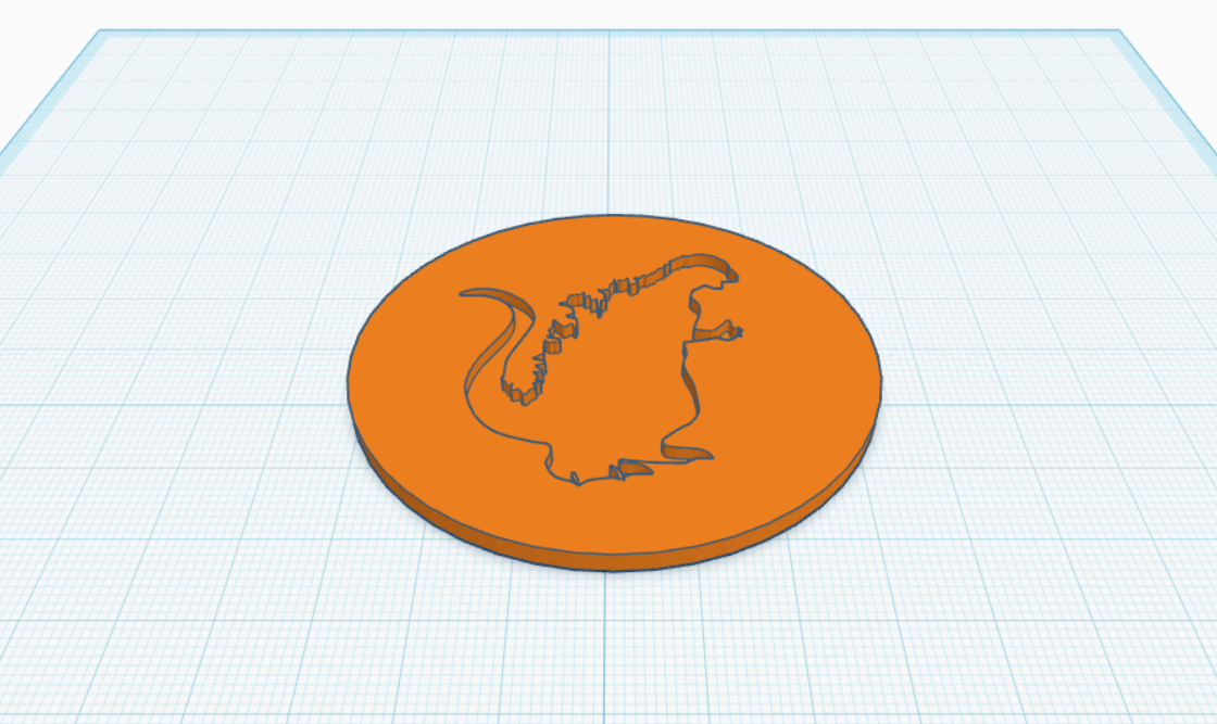 Godzilla Drink Coaster