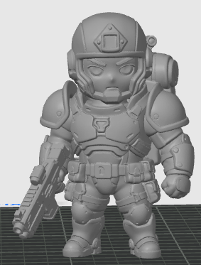 Chibi style Super Soldier 6