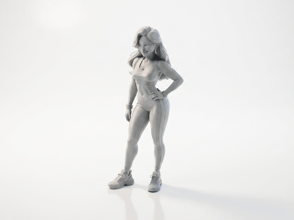 Athletic Woman Figurine Female Sports 3D Printable