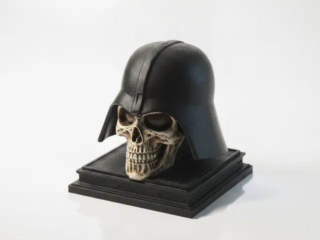 Half Skull Darth Vader Bust Star Wars 3D Printable