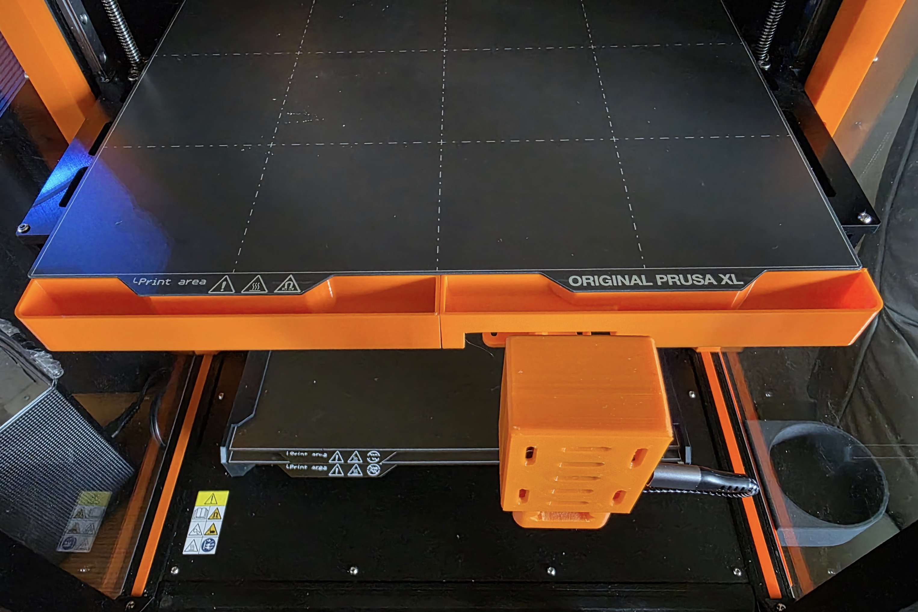 Prusa XL Build Plate Purge Bucket to work with Buddy3D