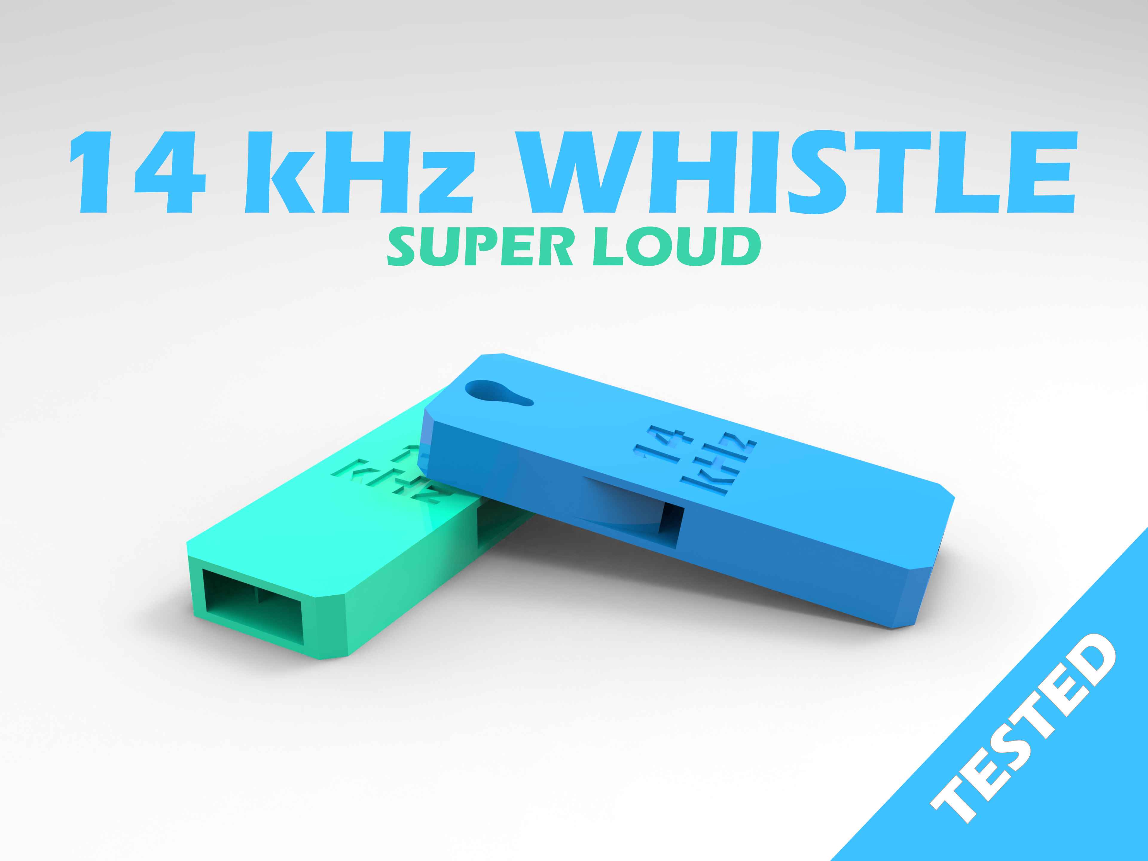 DOG WHISTLE - 14 kHz WHISTLE - (Tested) 3D model thumbnail