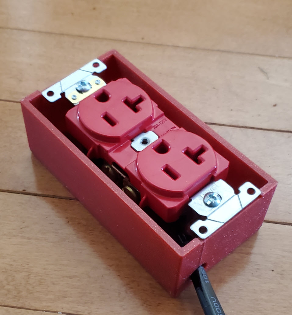 Single gang outlet box