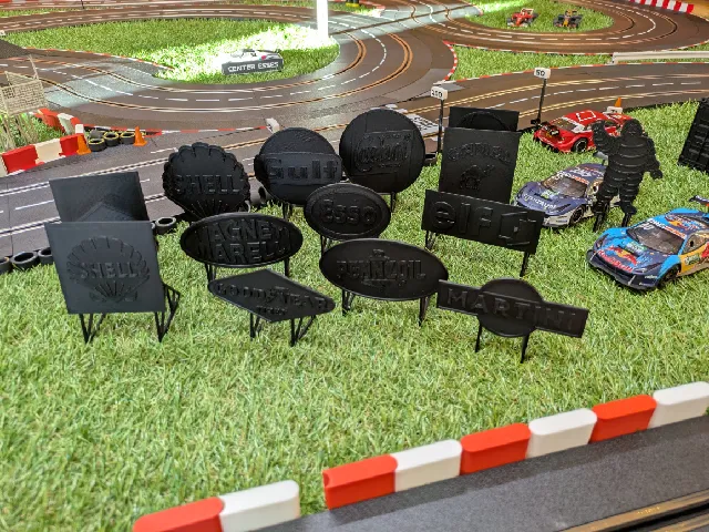 Slotcar Track Signage