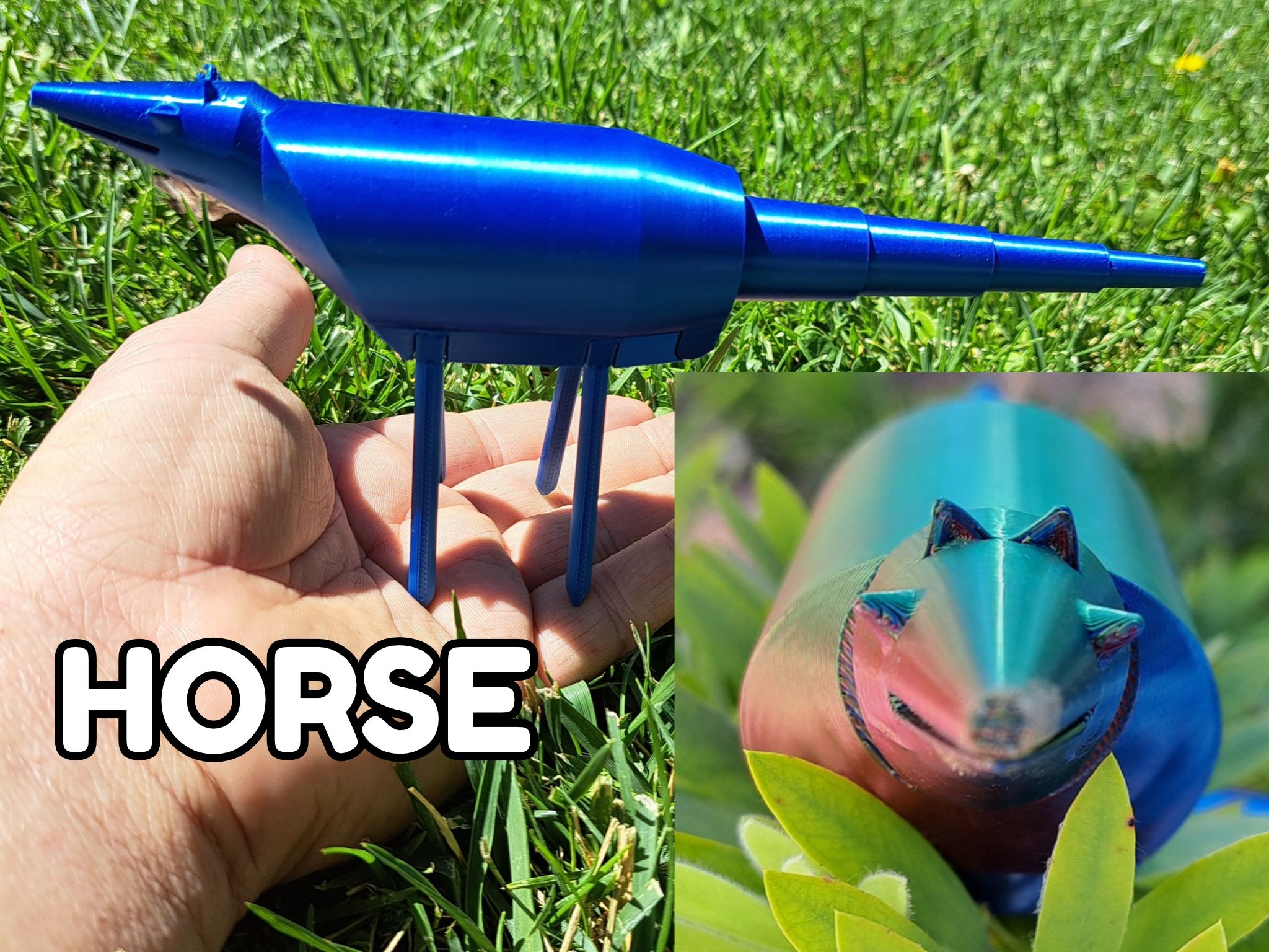The "HORSE" (No supports, Print in Place)
