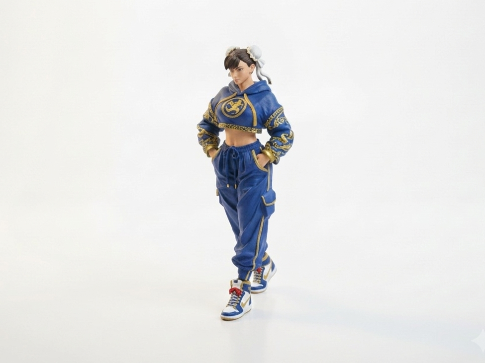 Chun Li Fighter Gaming Figurine 3D Printable