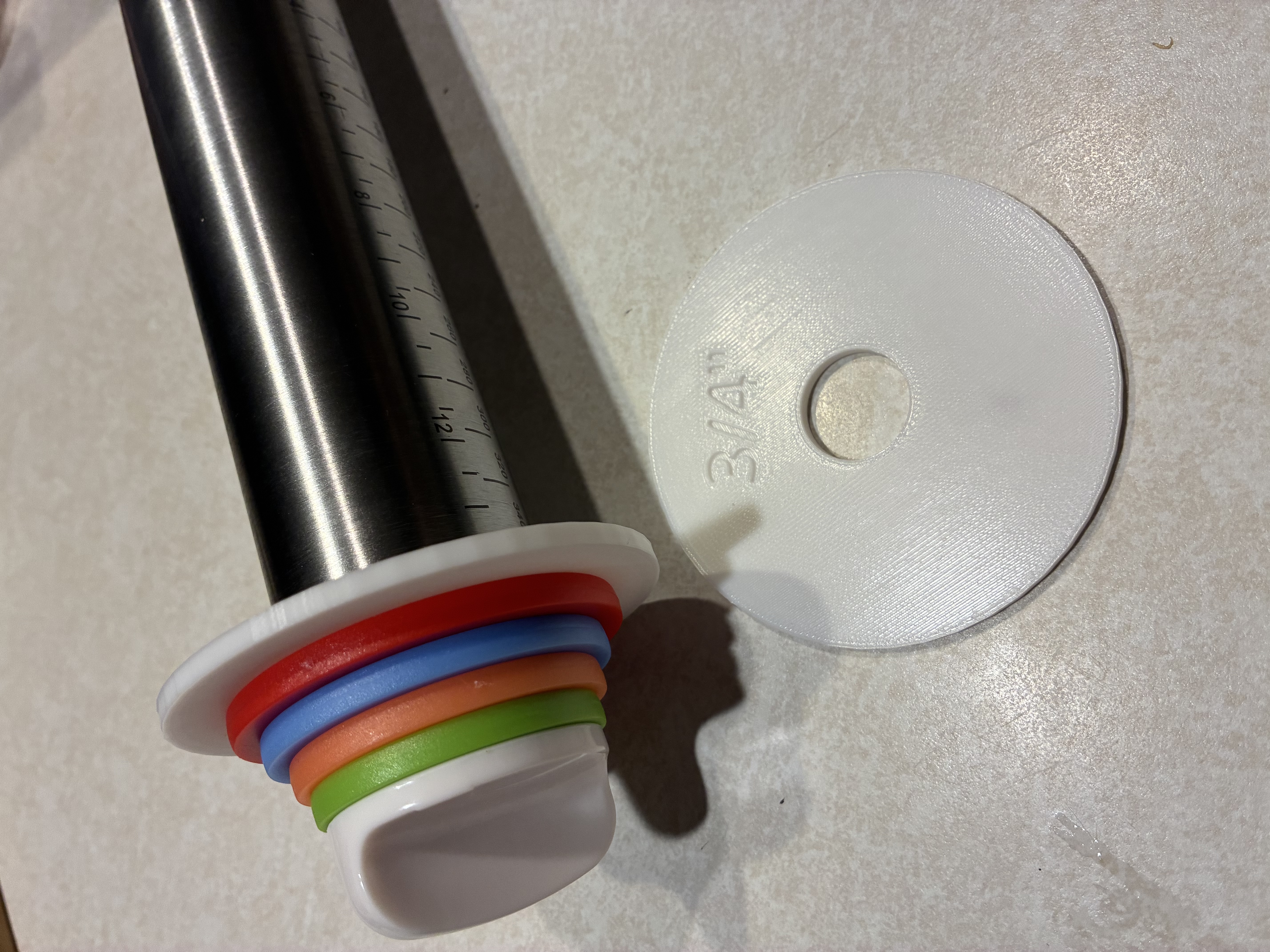 3/4 Inch (19mm) Thickness Ring for Adjustable Rolling Pin