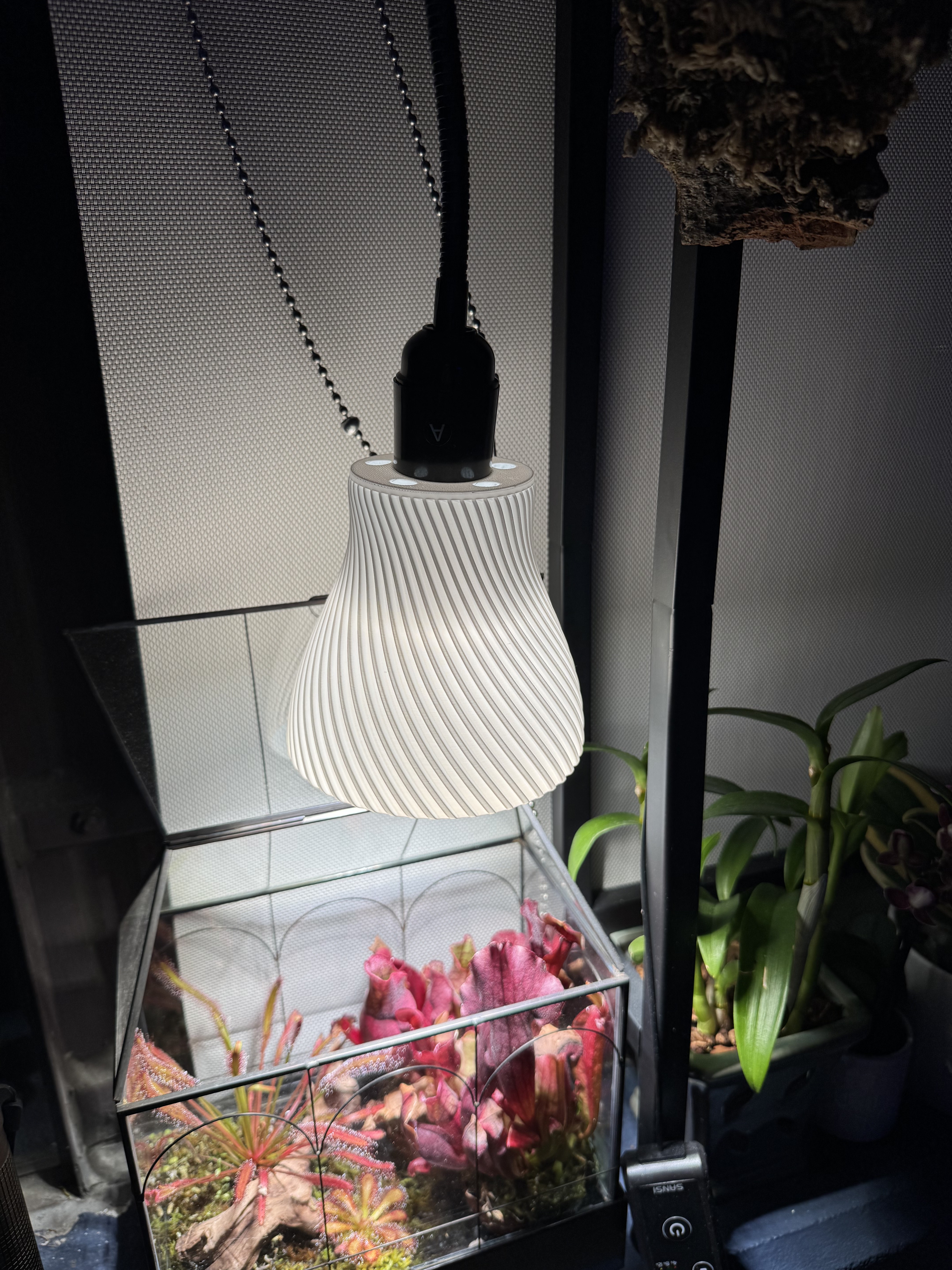 Adapter for Spiral Lamp Shade (Vase mode) for Sansi 10w Clip-On Grow Light