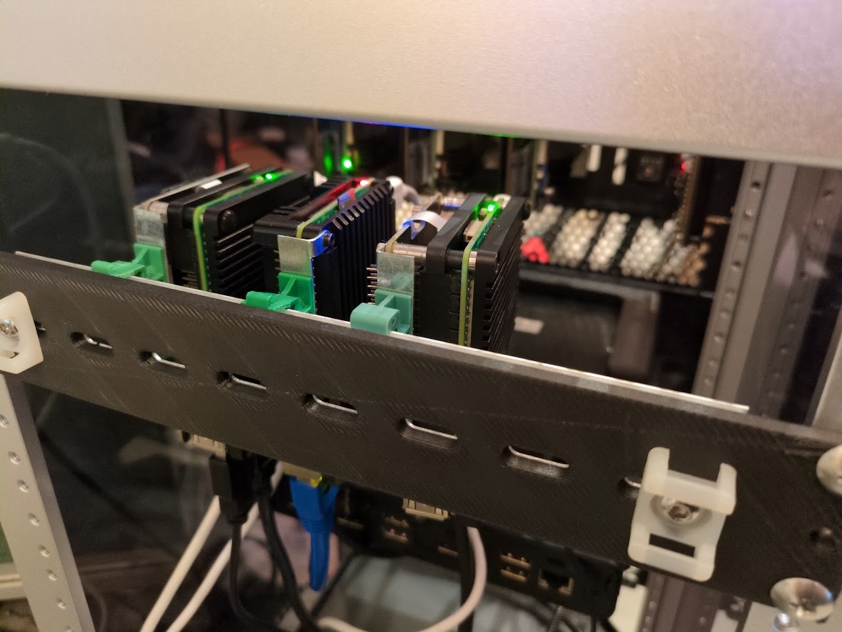 10" rack DIN rail mount bracket