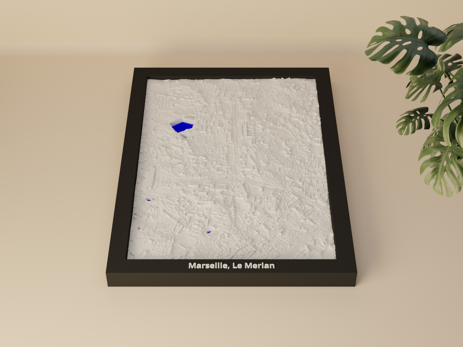 Marseille, Le Merlan, France - 3D Miniature