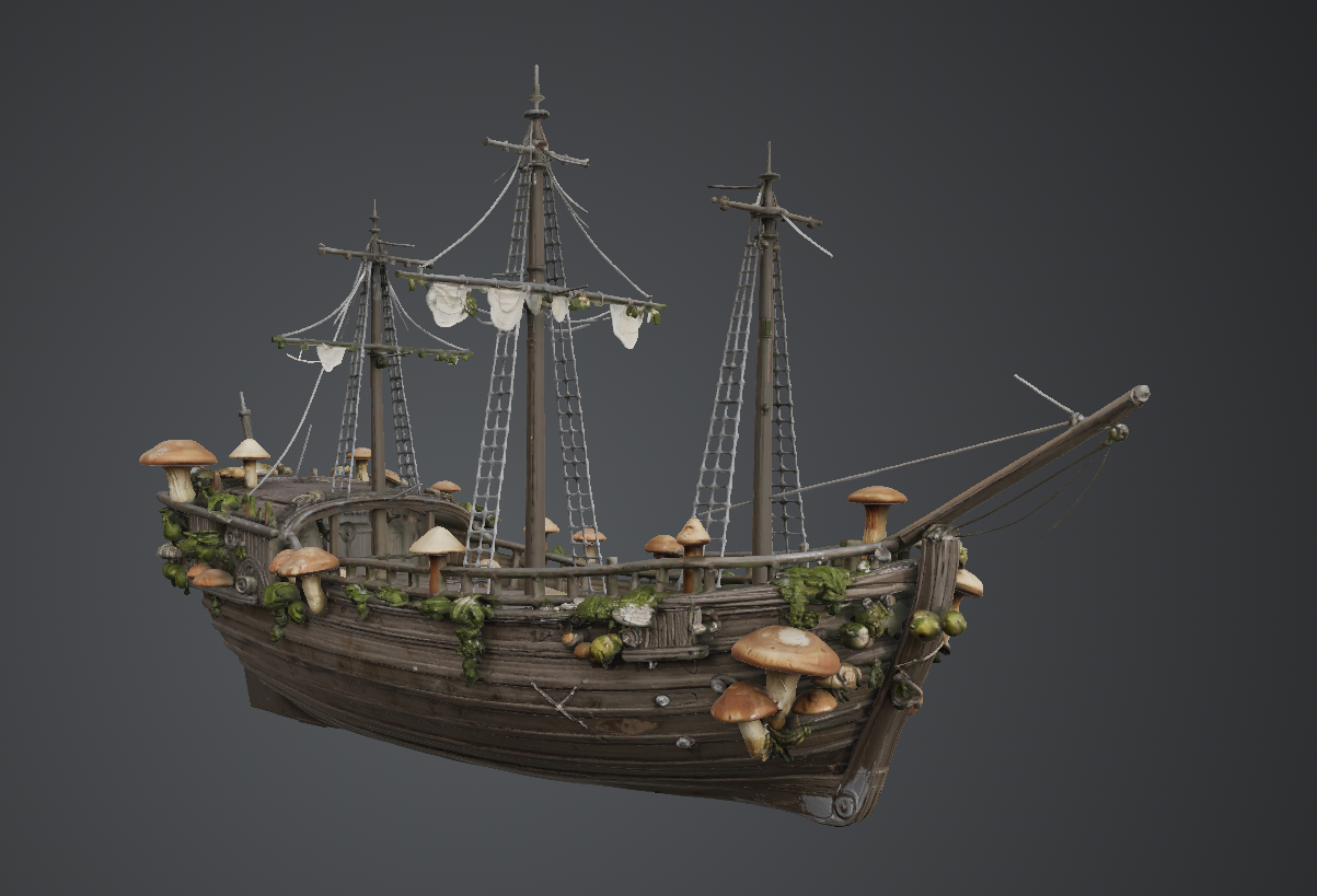 Mossy ship