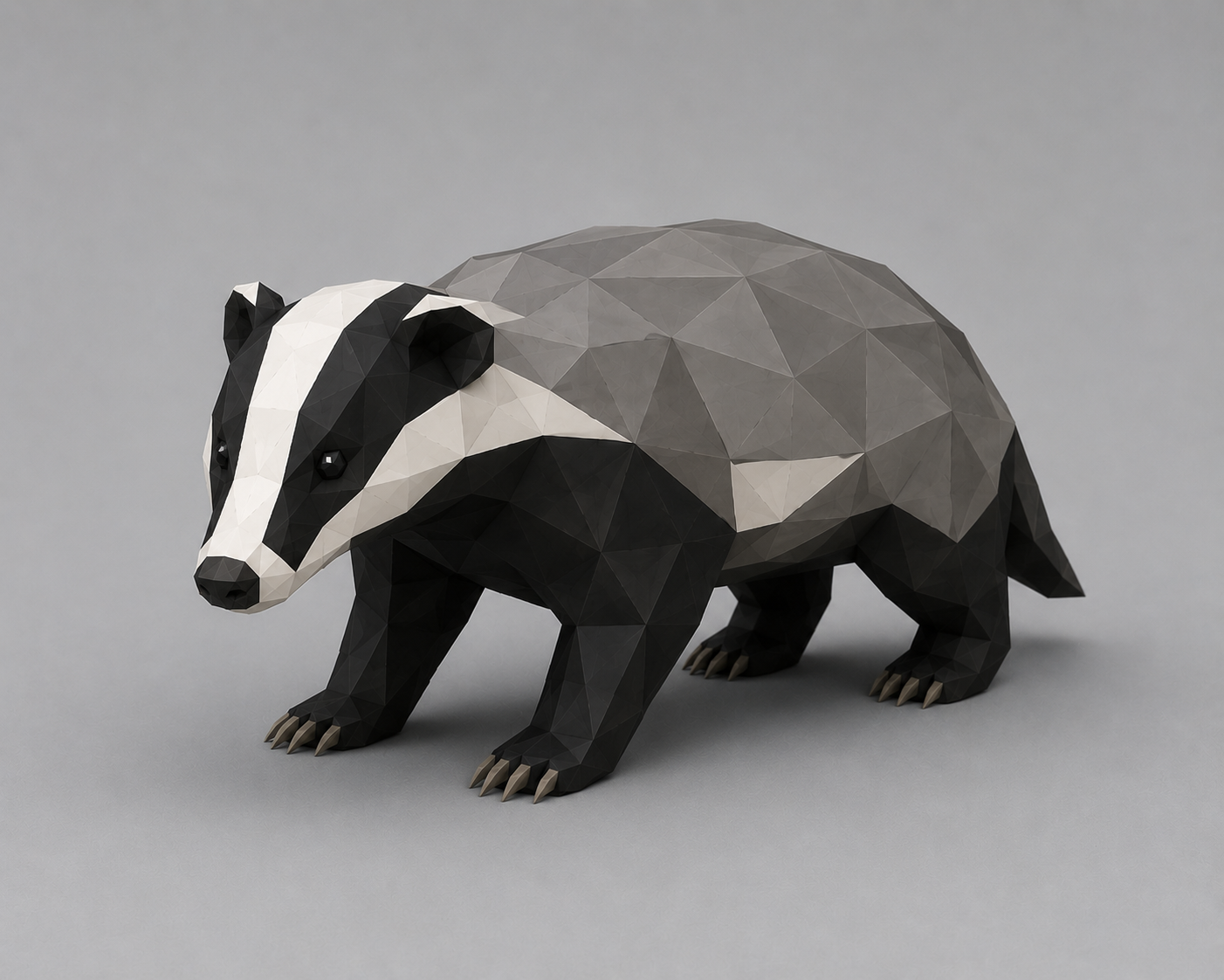 Low Poly Badger