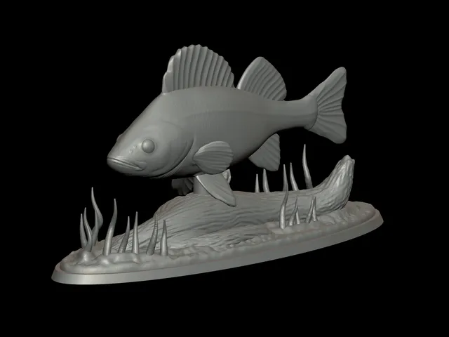 European Perch Statue with Base
