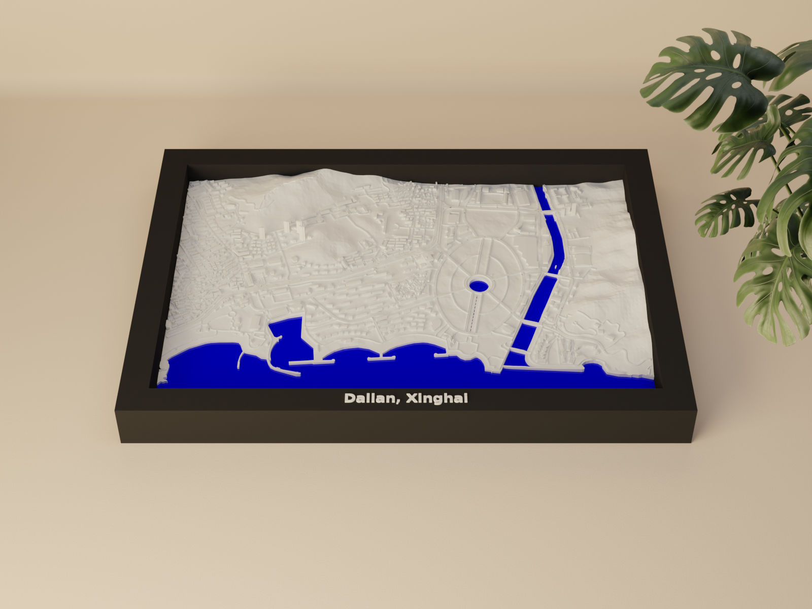 Dalian, Xinghai, China - 3D Miniature