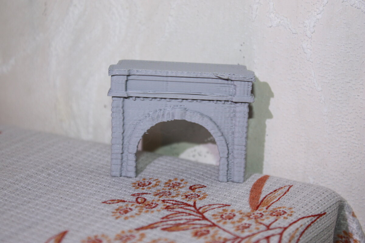 Railway Scale Tunnel Portal Front FDM ( Nosupport ) Easy Fastprint