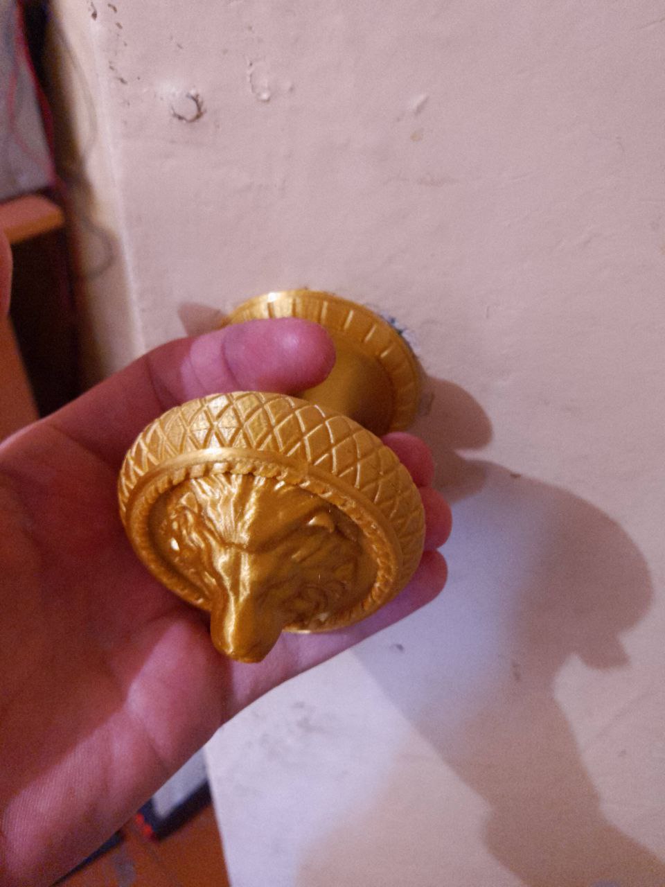 Victorian-Style Lion Head Knob (M8 Threading)