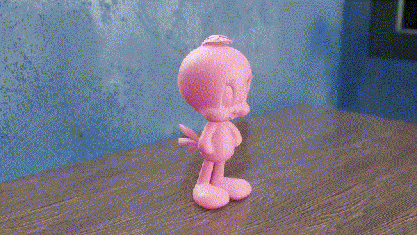Miniatura 3 do modelo 3D Plush Tweety