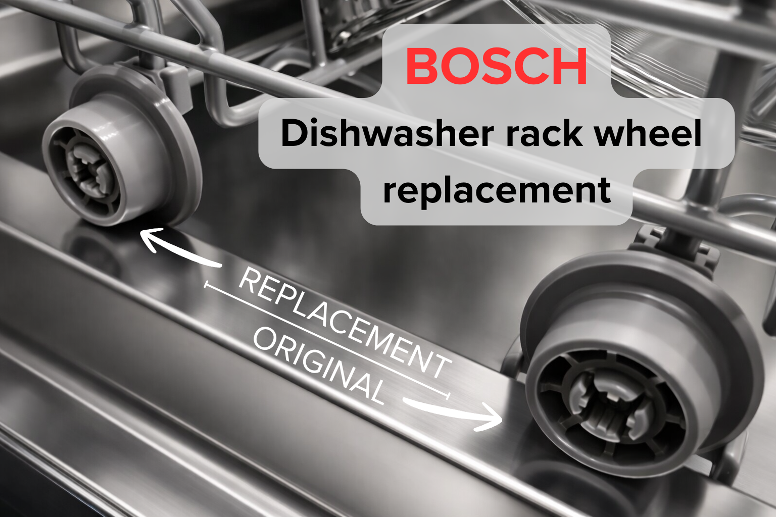 Rack Wheel replacement - Suitable for Bosch Dishwasher