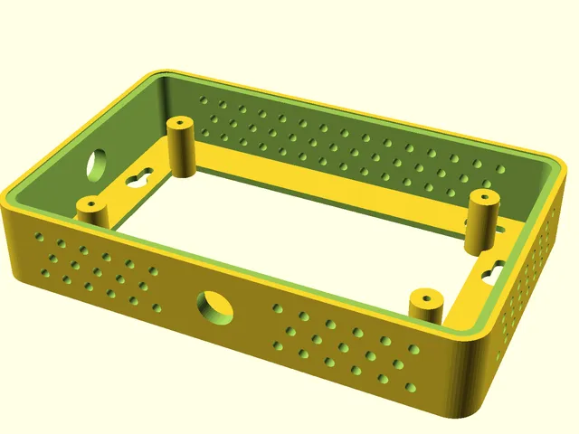 Fixed SCAD file of Raspberry Pi Touch Display 2 wall mount case