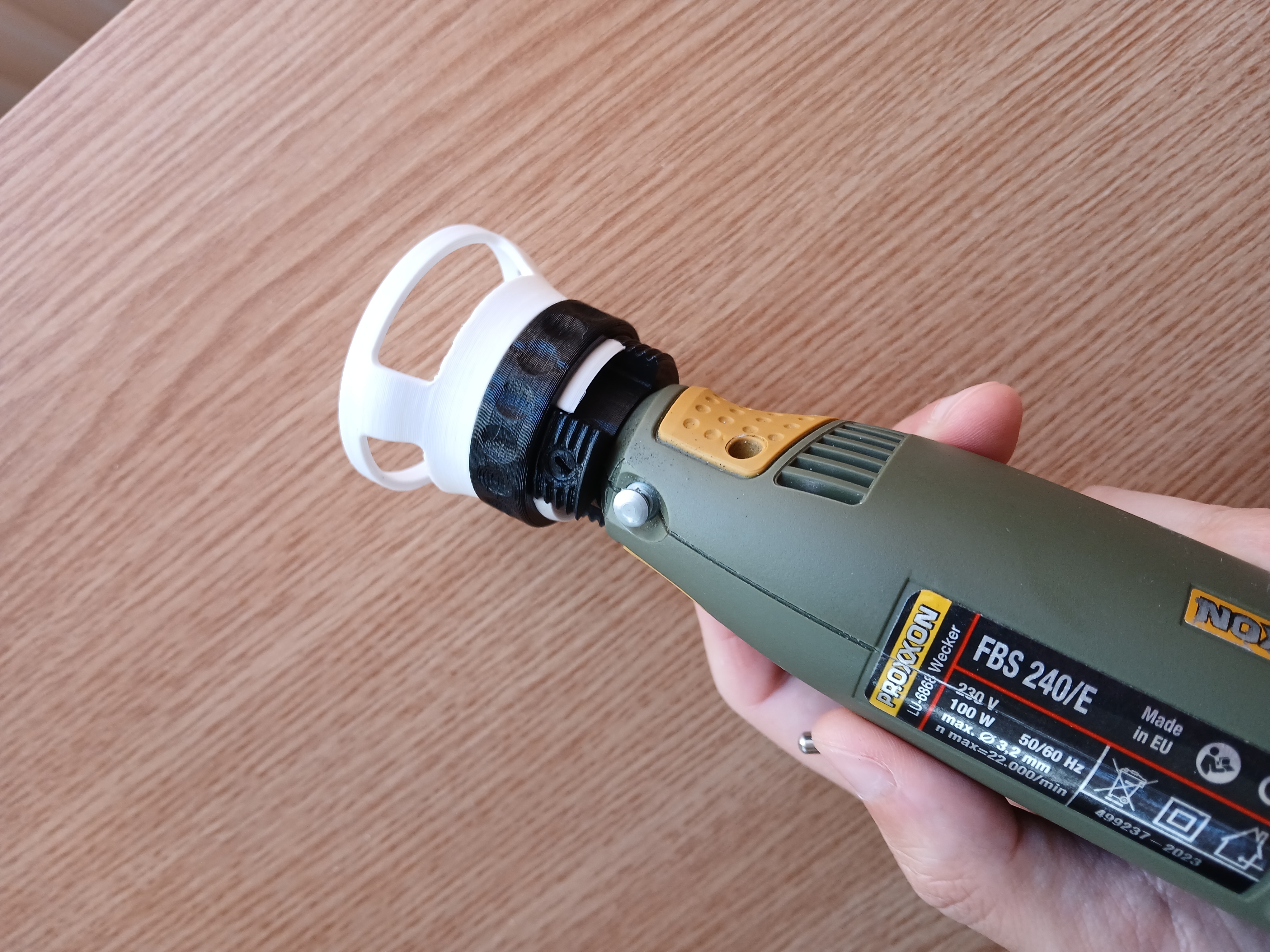 Height adjustable router support for rotary tool proxxon remix