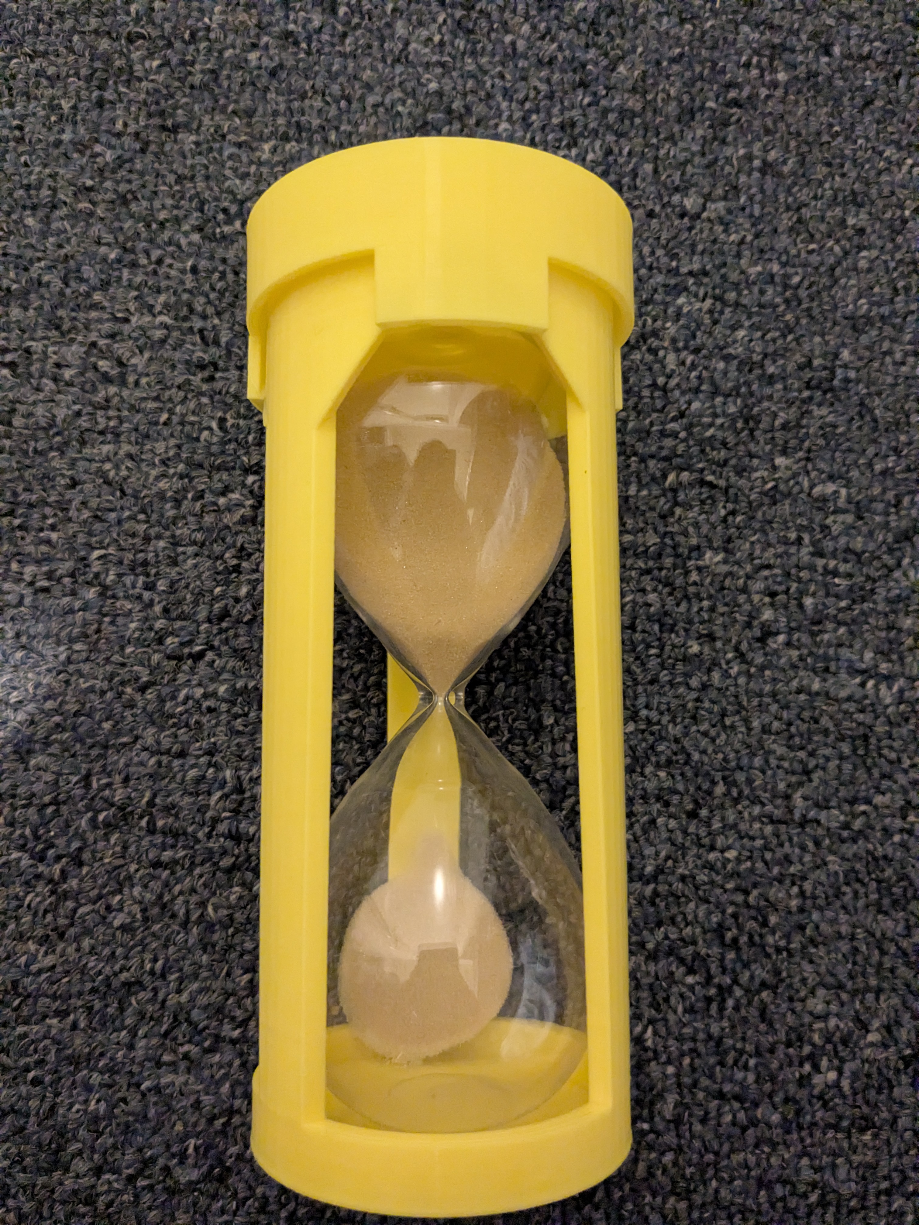 Hour glass container