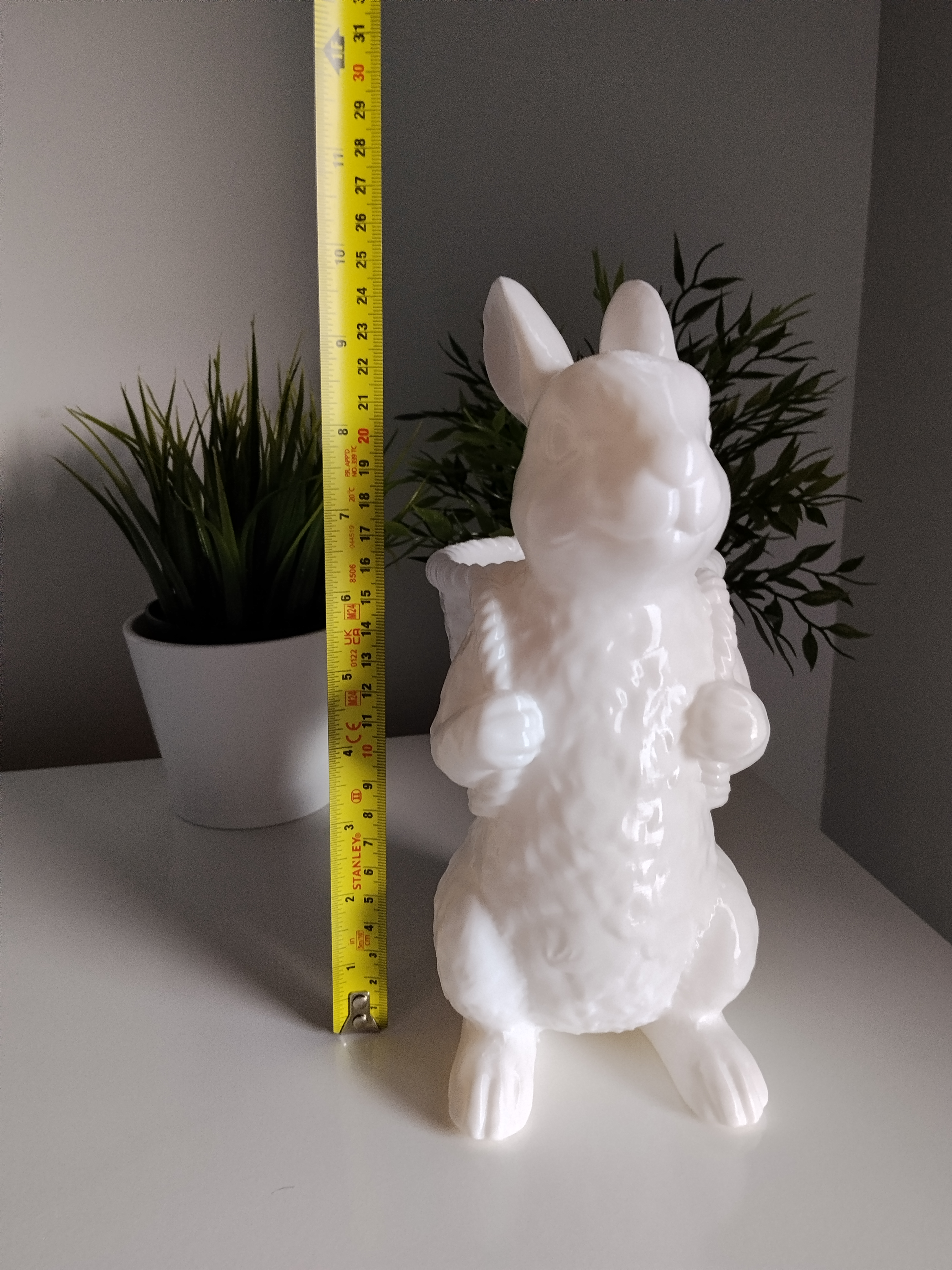 Miniatura 10 do modelo 3D Easter flowerpot white rabbit
